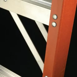 Werner 10 ft. H Fiberglass Step Ladder Type IA 300 lb. capacity