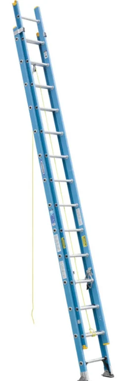 Werner Extension Ladder Fiberglass 28 ' Ansi, Osha Type I 250 Lb Heavy Duty Non-Conduct