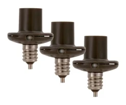 Westek Bronze Photoelectric Candelabra Light Control 3 pk