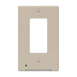 Westek LumiCover Almond 1 gang Plastic Rocker Nightlight Wall Plate 1 pk