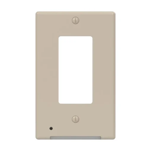 Westek LumiCover Almond 1 gang Plastic Rocker Nightlight Wall Plate 1 pk