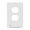Westek LumiCover White 1 gang Plastic Duplex Nightlight Wall Plate 1 pk