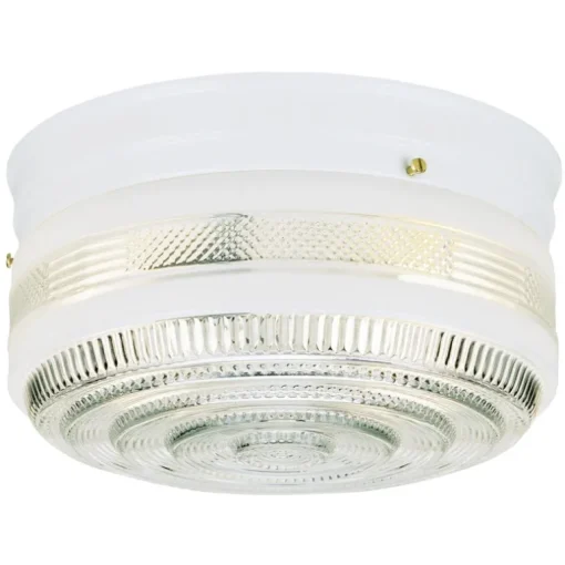 Westinghouse 5 in. H X 8.75 in. W X 8.75 in. L White Ceiling Fixture