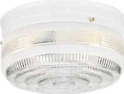 Westinghouse 5 in. H X 8.75 in. W X 8.75 in. L White Ceiling Fixture