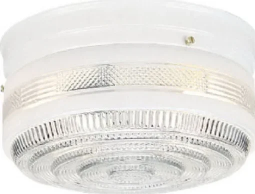 Westinghouse 5 in. H X 8.75 in. W X 8.75 in. L White Ceiling Fixture
