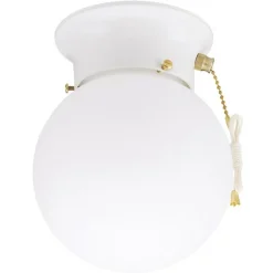 Westinghouse 7.25 in. H X 6 in. W X 6 in. L White Ceiling Fixture