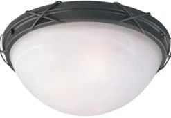 Westinghouse Claremont Switch Incandescent Rustic White Outdoor Light Fixture Hardwired