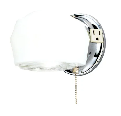 Westinghouse 1-Light Chrome White Wall Sconce