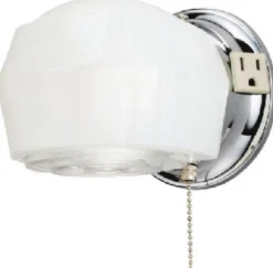 Westinghouse 1-Light Chrome White Wall Sconce