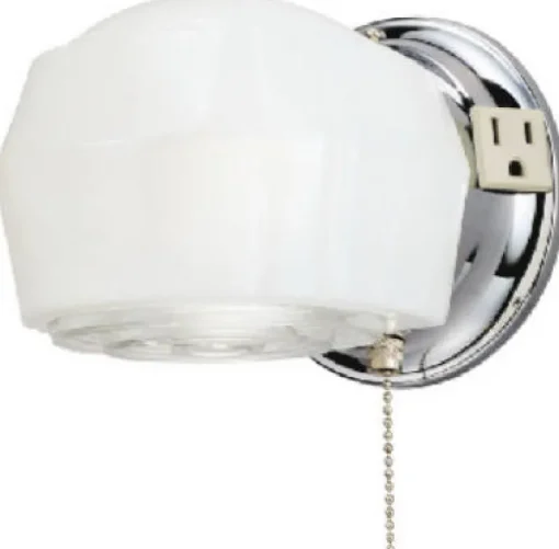 Westinghouse 1-Light Chrome White Wall Sconce