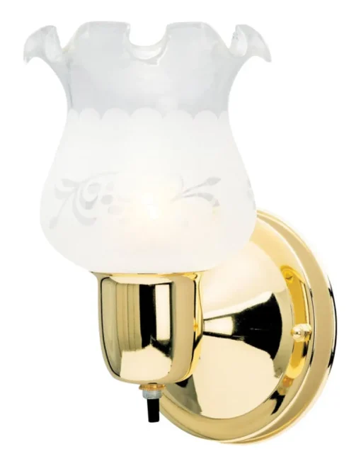 Westinghouse 1-Light Polished Brass Wall Sconce