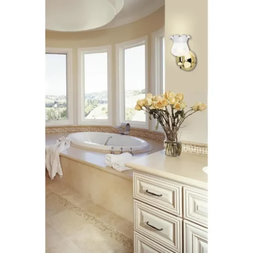 Westinghouse 1-Light Polished Brass Wall Sconce