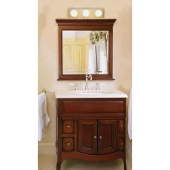 Westinghouse Polished Brass Gold 3 lights Incandescent Bathroom Bar Fixture Wall Mount