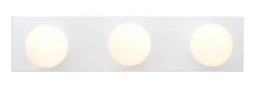 Westinghouse White 3 lights Incandescent Bathroom Bar Fixture Wall Mount