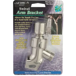 Whedon Brushed Nickel ABS Swivel Shower Arm Bracket