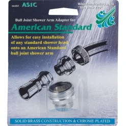 Whedon Chrome Brass 1-1/8 in. Shower Arm