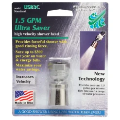 Whedon Chrome Brass 1 settings Showerhead 1.5 gpm