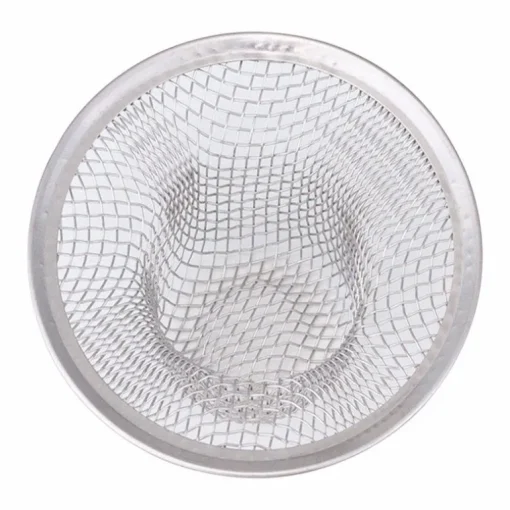 Whedon Drain Protector 2-3/4 in. D Chrome Stainless Steel Mesh Strainer