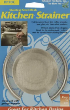 Whedon Drain protector 4-1/2 in. D Chrome Stainless Steel Mesh Strainer