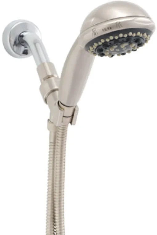 Whedon Rainbo Brushed Nickel Plastic 7 settings Handheld Showerhead 2.5 gpm