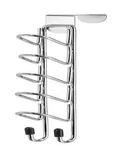Whitmor 11 in. H x 1-7/8 in. W x 7-7/8 in. L Chrome Belt Ring Hanger 1 pk