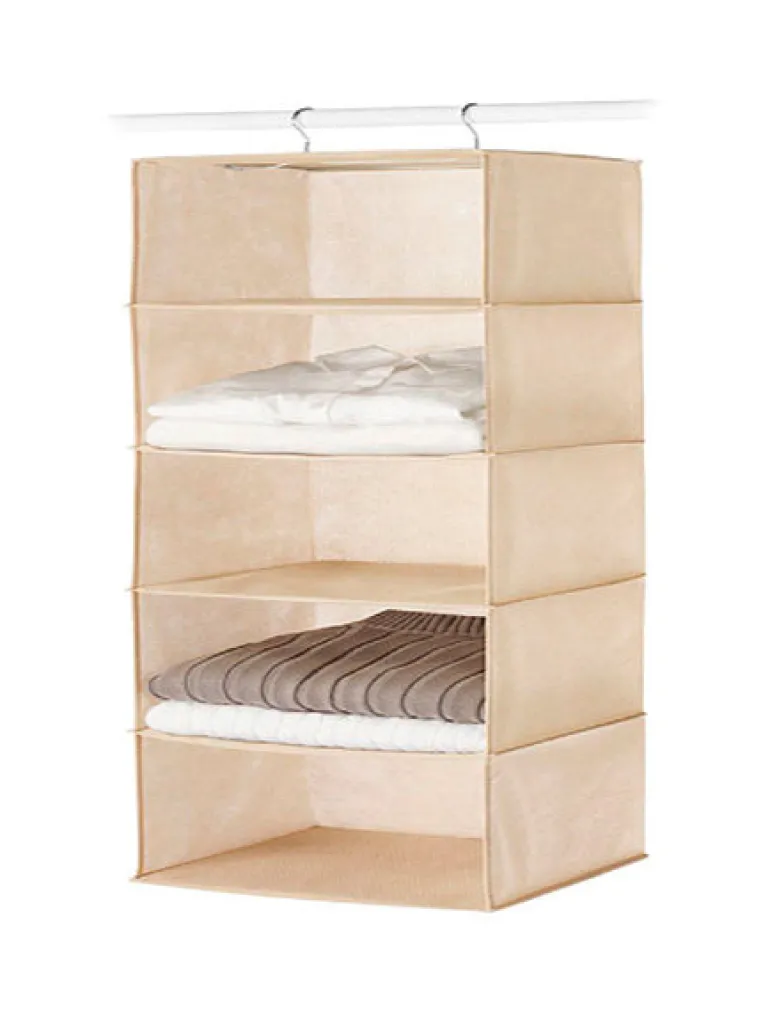 Whitmor 42 in. H x 12 in. W x 11-1/2 in. L Fabric Hanging Vertical Closet Organizer 1 pk