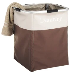 Whitmor Brown Polyester Collapsible Hamper