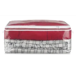 Whitmor Clear Flexible Zip Storage Tote