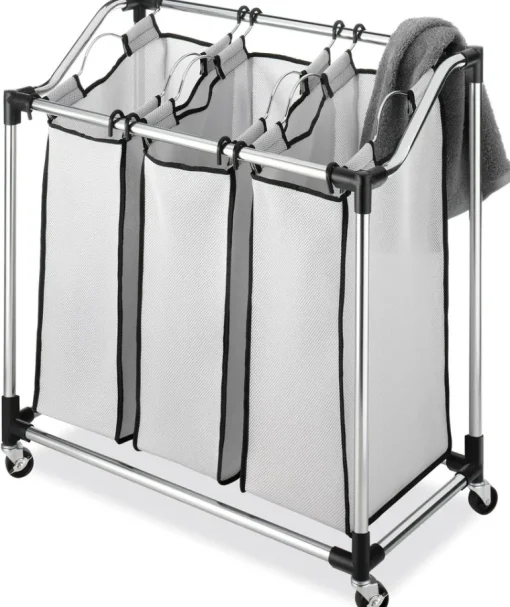 Whitmor Gray Duramesh Nylon Laundry Sorter