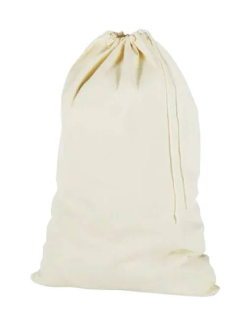 Whitmor White Canvas Laundry Bag