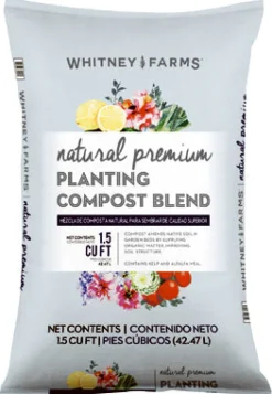 Whitney Farms 10101-72201 1.5 Cubic Feet Natural Premium Planting Compost Blend