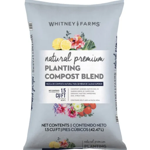 Whitney Farms 10101-72201 1.5 Cubic Feet Natural Premium Planting Compost Blend