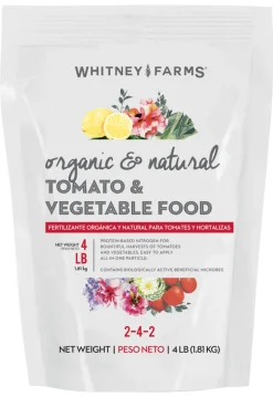 Whitney Farms 10101-10003 4 Lb Organic & Natural Tomato & Vegetable Food 2-4-2
