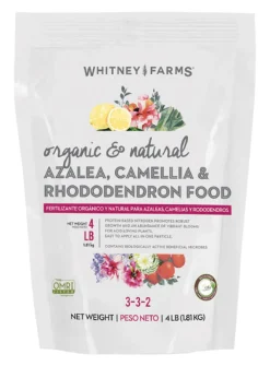 Whitney Farms Azalea, Camellia & Rhododenron Granules Organic Plant Food 4 lb.