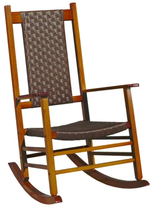 WICKER ROCKER NATRL/BRWN