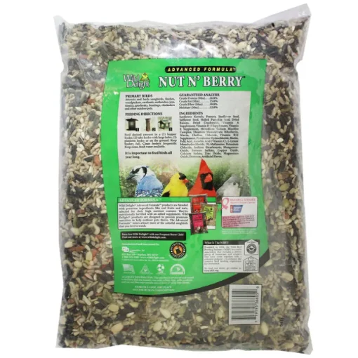 Wild Delight Nut N Berry Assorted Species Sunflower Kernels Wild Bird Food 5 lb