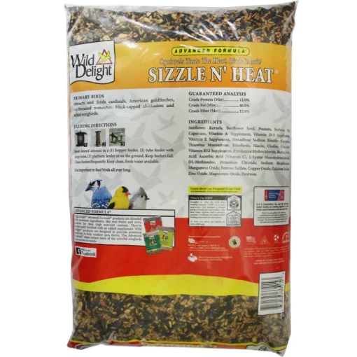 Wild Delight Sizzle N Heat Songbird Wild Bird Food Sunflower Kernels 14 lb. (Pack of 3)