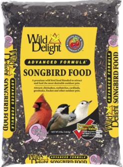Wild Delight Songbird Sunflower Seeds Wild Bird Food 8 lb