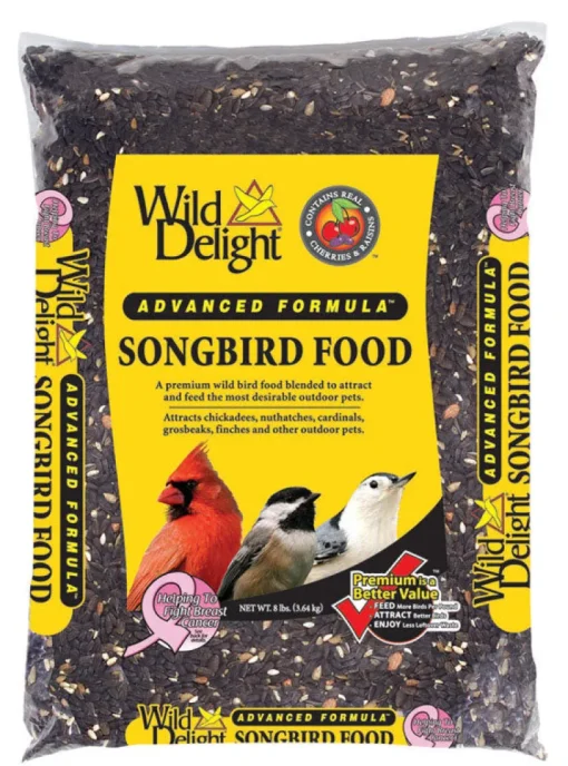 Wild Delight Songbird Sunflower Seeds Wild Bird Food 8 lb