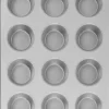 Wilton 4.3 in. W X 15.4 in. L Muffin Pan Silver 1 pc
