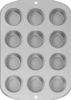 Wilton 4.3 in. W X 15.4 in. L Muffin Pan Silver 1 pc