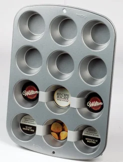 Wilton 4.3 in. W X 15.4 in. L Muffin Pan Silver 1 pc