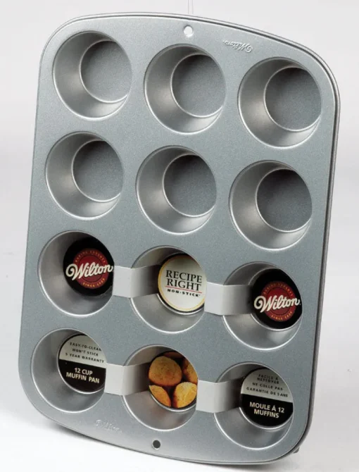 Wilton 4.3 in. W X 15.4 in. L Muffin Pan Silver 1 pc