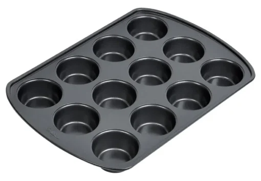 Wilton 15 In. W X 10.5 In. L Muffin Pan Gray