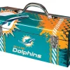 Windco 16.25 in. Steel Miami Dolphins Art Deco Tool Box 7.1 in. W x 7.75 in. H