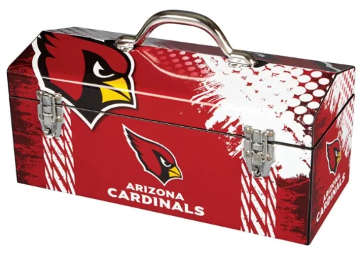 Windco 16.25 in. Arizona Cardinals Art Deco Tool Box Multicolored