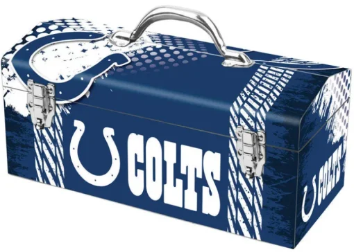 Windco 16.25 in. Indianapolis Colts Art Deco Tool Box Multicolored