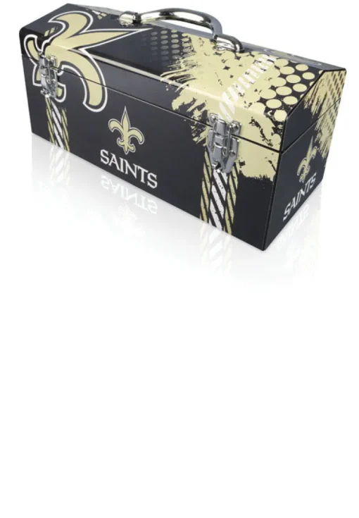Windco 16.25 in. New Orleans Saints Art Deco Tool Box