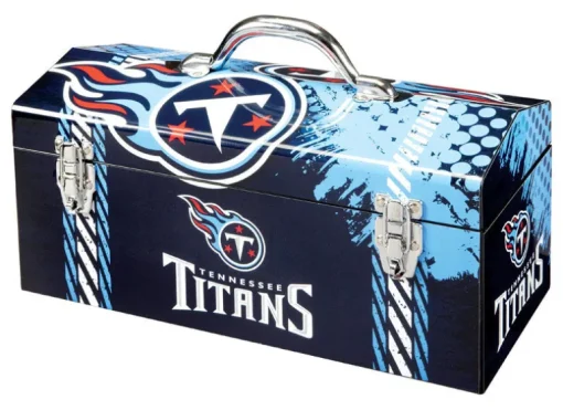 Windco 16.25 in. Tennessee Titans Art Deco Tool Box Multicolored