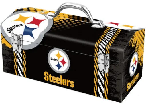 Windco Steel Pittsburgh Steelers Art Decor Tool Box 7.1 W x 7.75 H in.